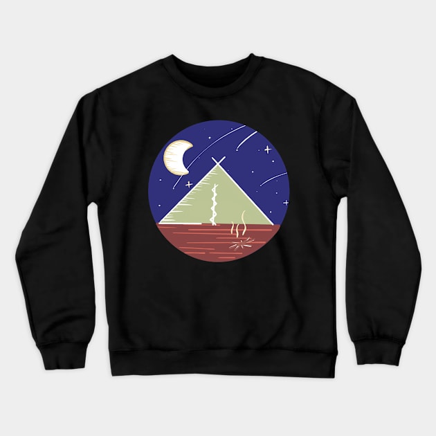 Camping Under the Stars / Nature Camping Trip Crewneck Sweatshirt by nathalieaynie